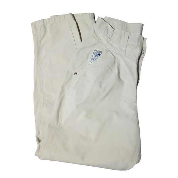 Vintage Cherokee Pants Womens Size 12 Khaki High Waist Rise Mom Made in USA - Picture 13 of 13